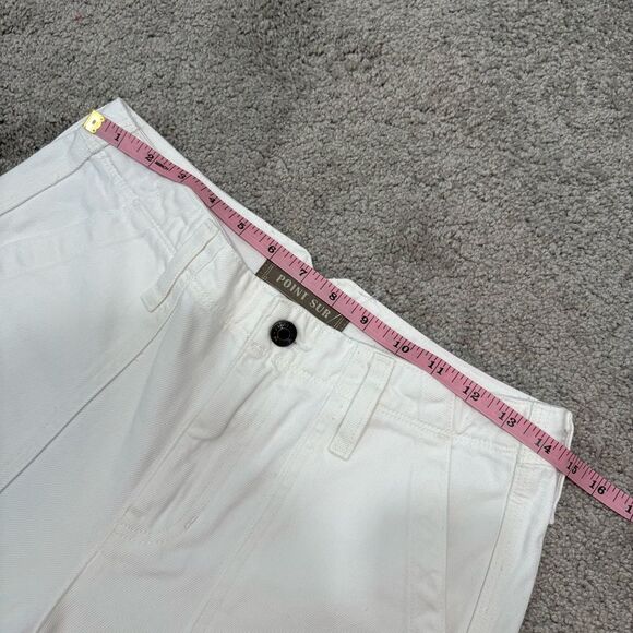 NWT J. Crew Point Sur Wide Leg Carpenter Jean White Size 26 - Picture 10 of 12